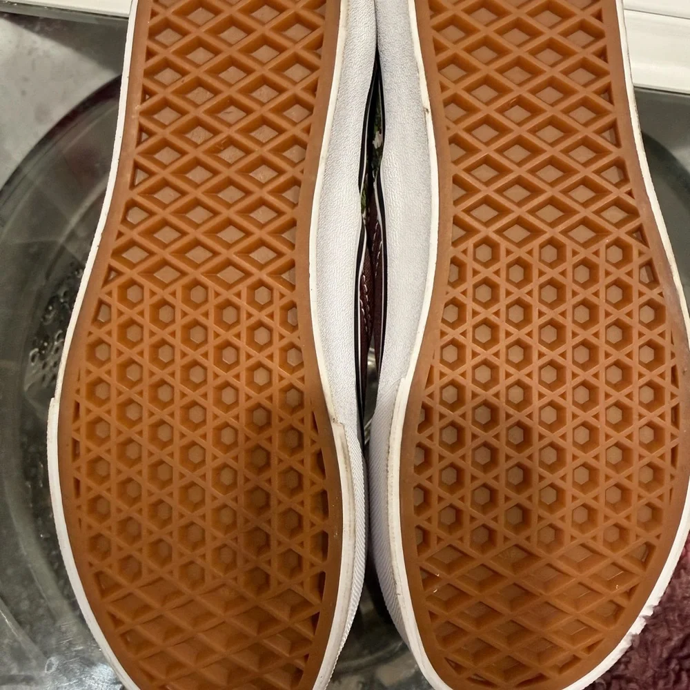 Vans Women's Brown Floral Slip-On Sneakers - Picture 4 of 5